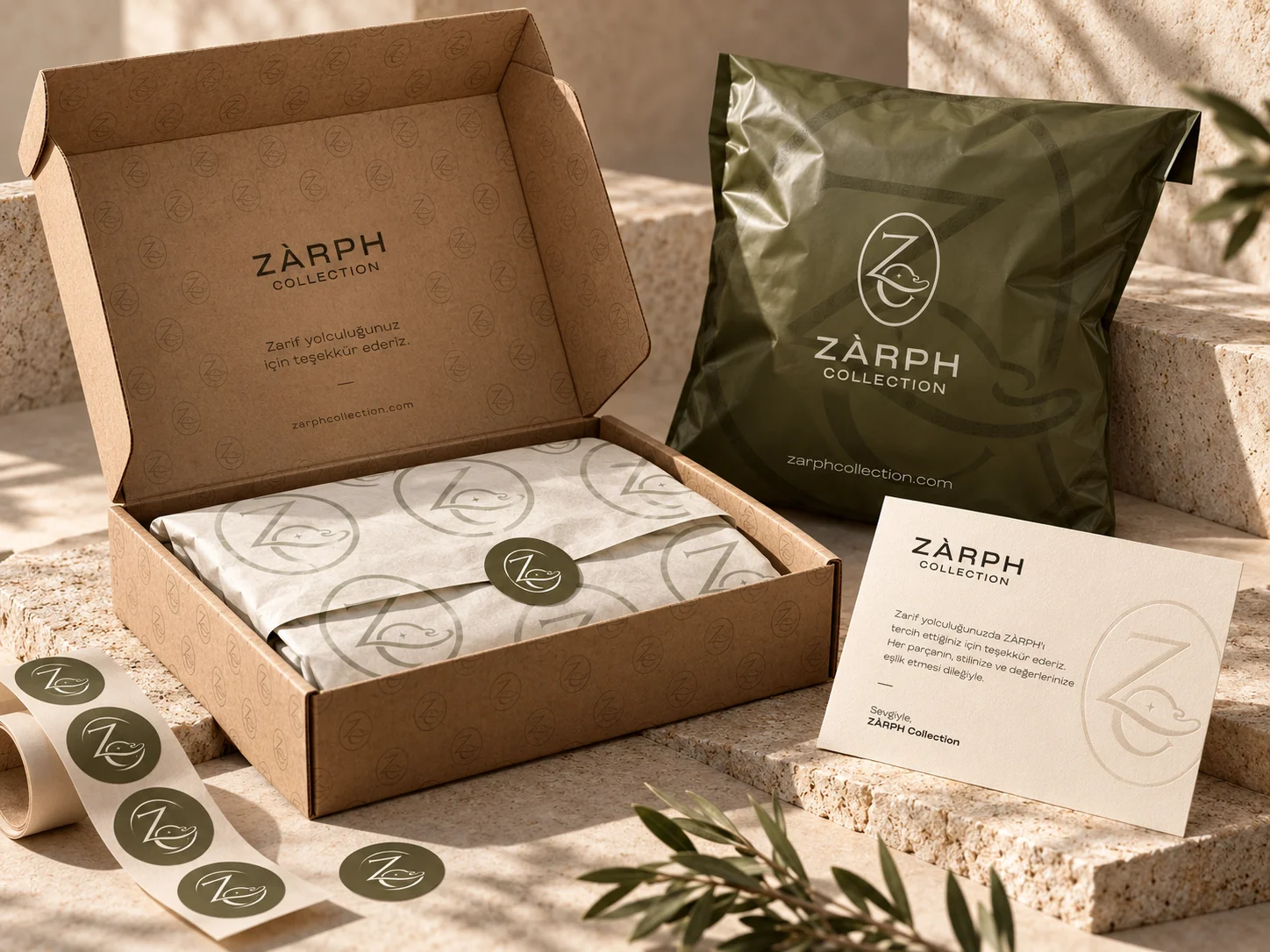 Zàrph Collection | Marka Kimliği ve Ambalaj Tasarımı Detay Görseli 2