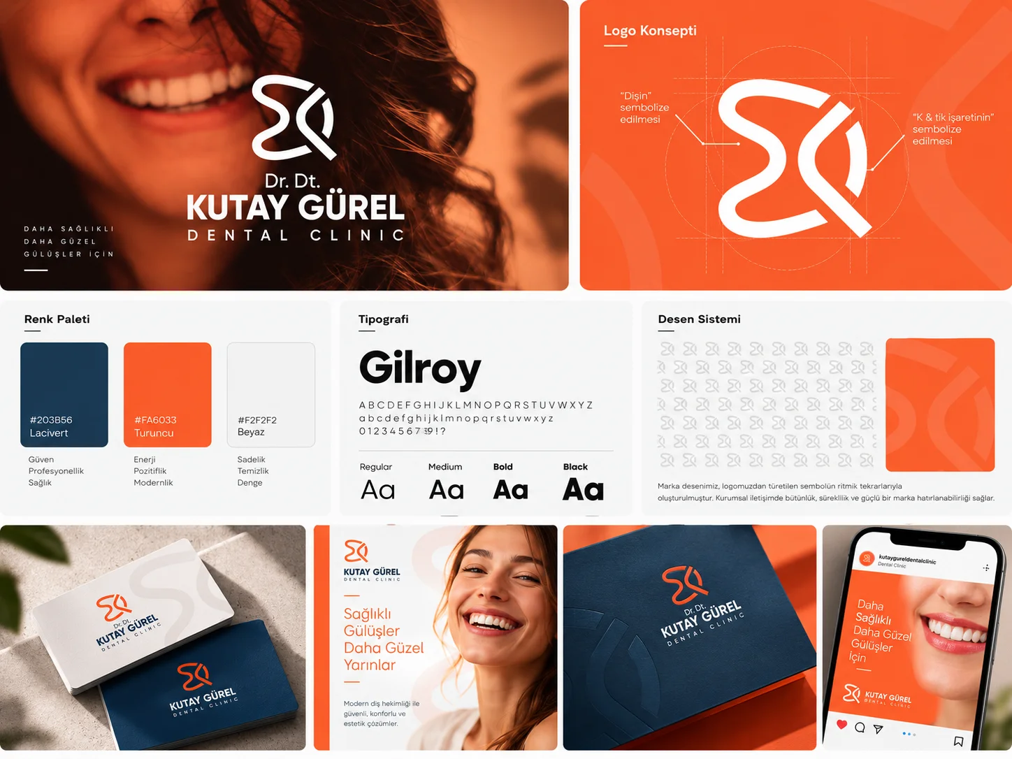 Kutay Gürel Dental Clinic | Marka Kimliği ve Sosyal Medya Tasarımı Detay Görseli 2