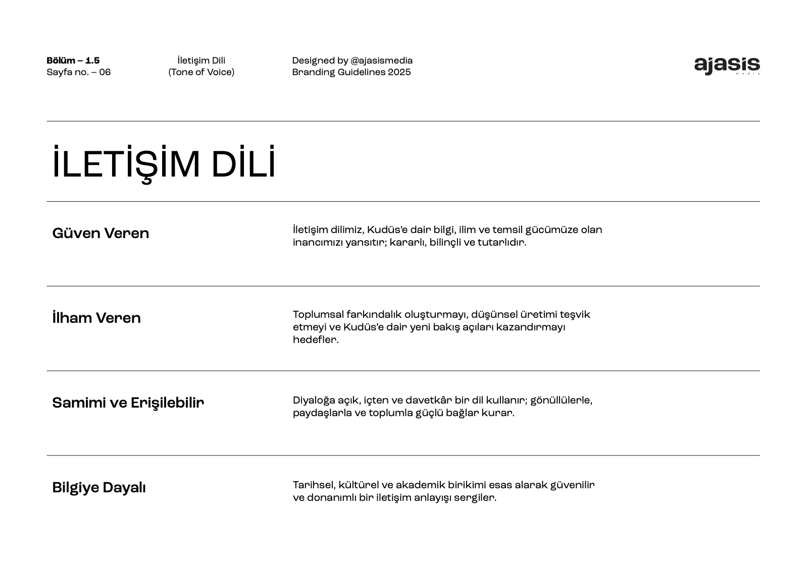 Kudüs Üniversitesi Vakfı | Kurumsal Kimlik Tasarımı - Sayfa 7